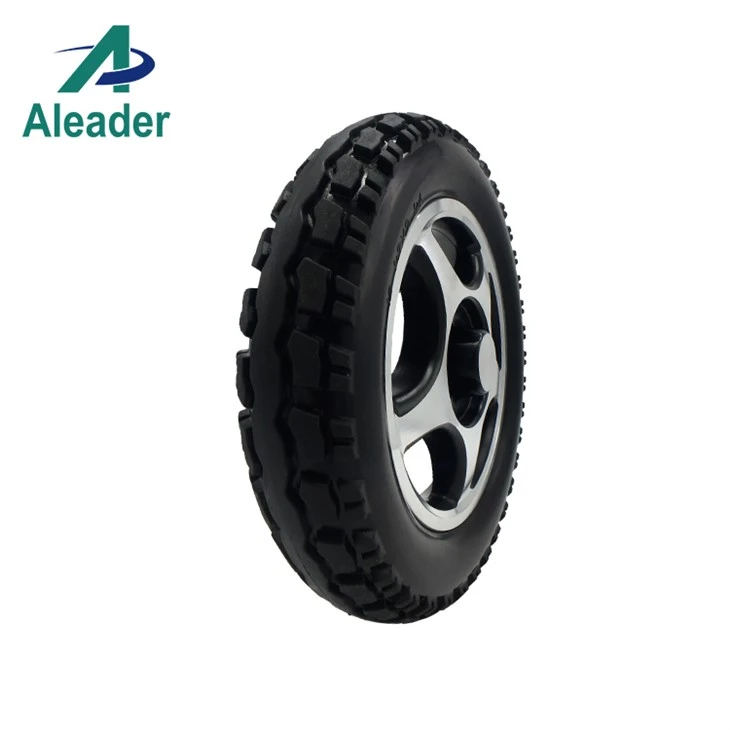 OEM Polyurethane Wheelchair Wheels Solid Flat Free Tires 12.5 Inch